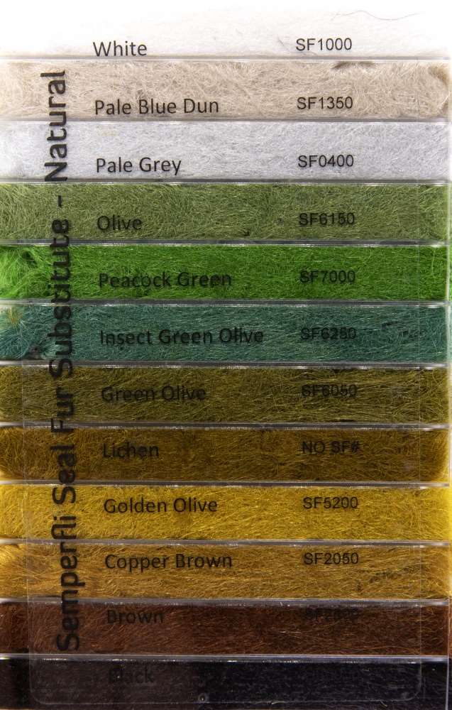 Semperfli Semperseal Subs Natural Collection 12 Colors Fly Tying Materials